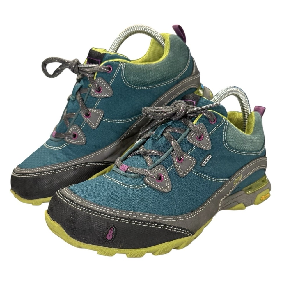 AHNU Sugarpine Hiking Shoes Womens Size 7.5 Green Waterproof Trail Sneakers